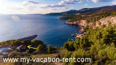 Appartamento Cove Zarace (Milna) Isola di Lesina Dalmazia Croazia #4054